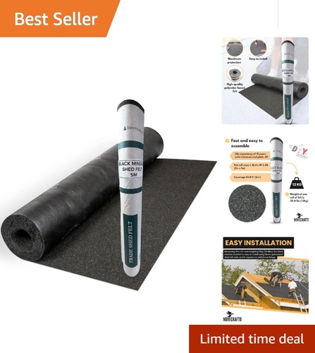 Heavy duty black roofing - black,